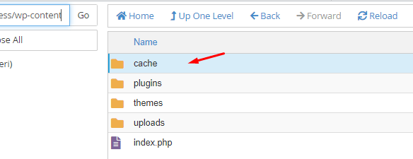 Membersihkan cache secara manual di cPanel