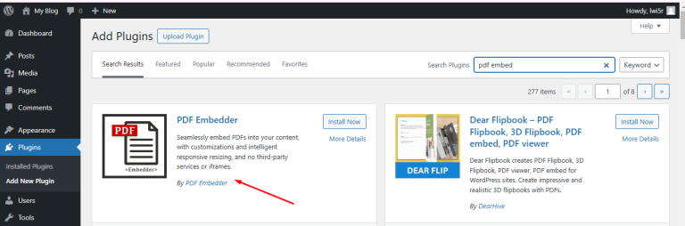 Instal plugin pdf embedder | Rumahweb Journal