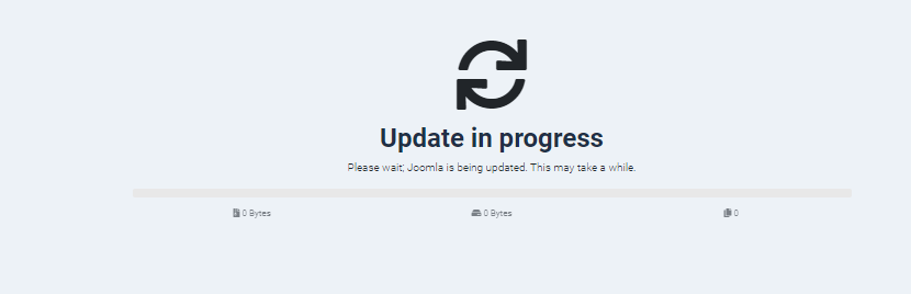Progress Update Joomla