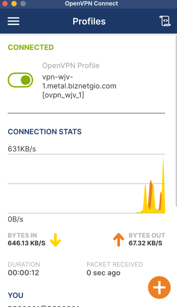OpenVPN connected