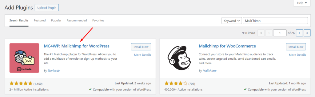 Plugin Mailchimp