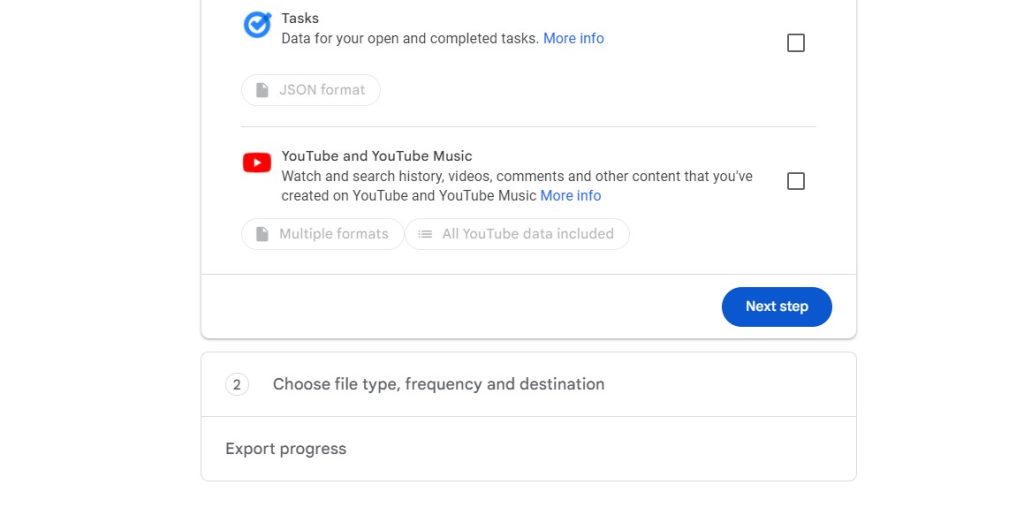 Google Taketour backup Gmail