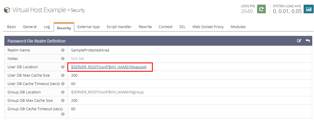 Pada bagian User DB Location, klik file path seperti gambar dibawah