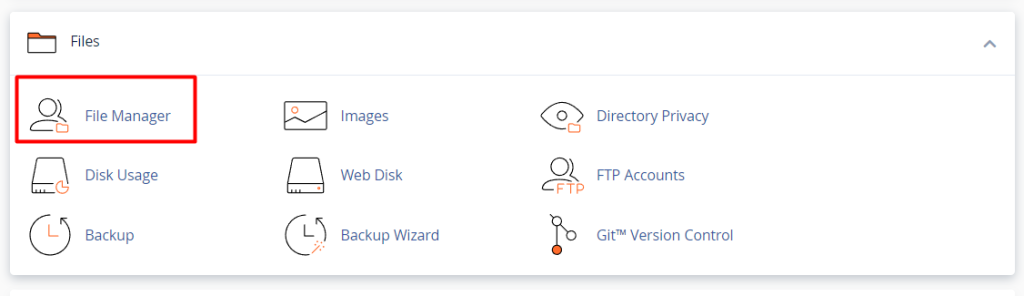 ke menu file manager