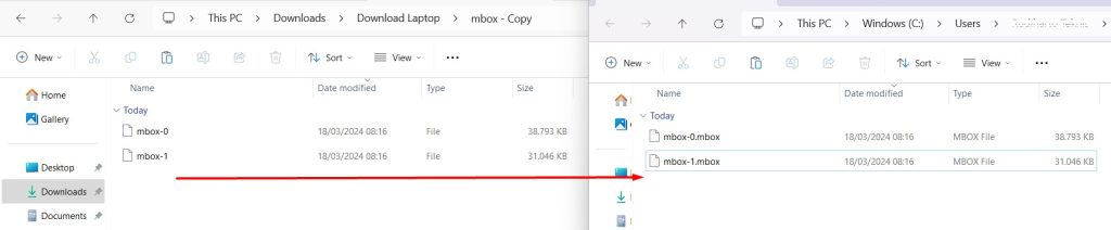 rename file split mbox