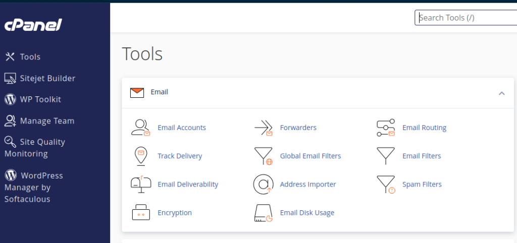 Halaman Cpanel Hosting Rumahweb