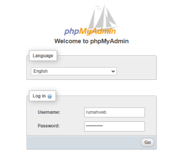 Login-phpMyAdmin | Rumahweb Journal