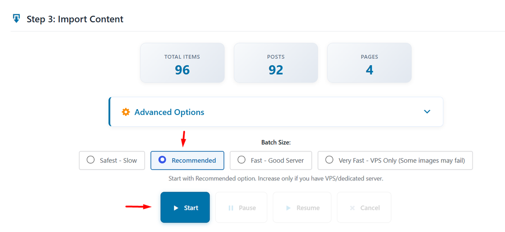 import konten migrasi blogger ke WordPress