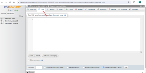 sql tab phpmyadmin