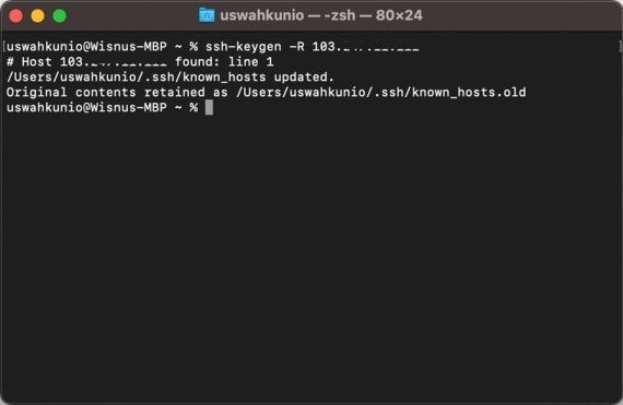 Mengatasi Warning Remote Host Identification Has Changed SSH