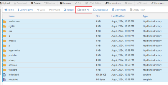 Select All File | Rumahweb Journal