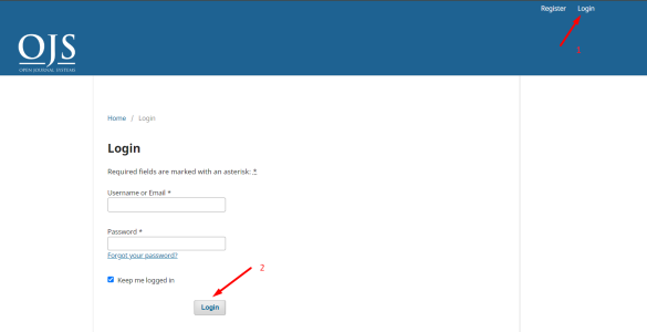 login admin ojs | Rumahweb Journal
