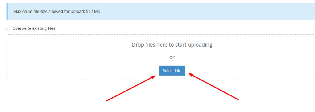 select file untuk upload