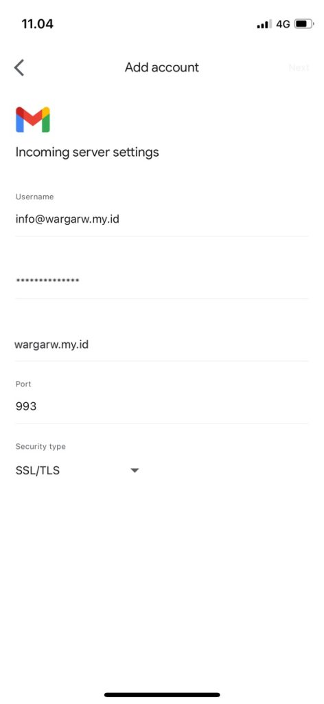 cara menambahkan email di iphone 