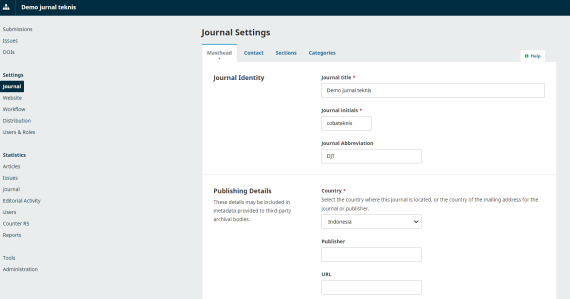 setting journal | Rumahweb Journal