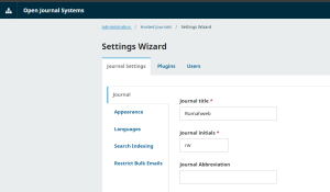 setting journal di ojs | Rumahweb Journal