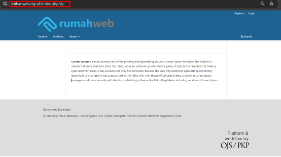 tampilan journal | Rumahweb Journal