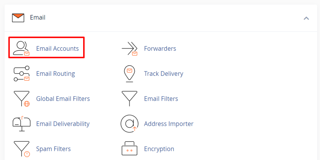 email accounts di cpanel