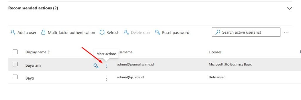 User Microsoft 365