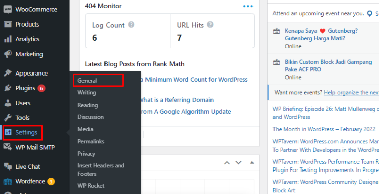 Menu setting wordpress | Rumahweb Journal