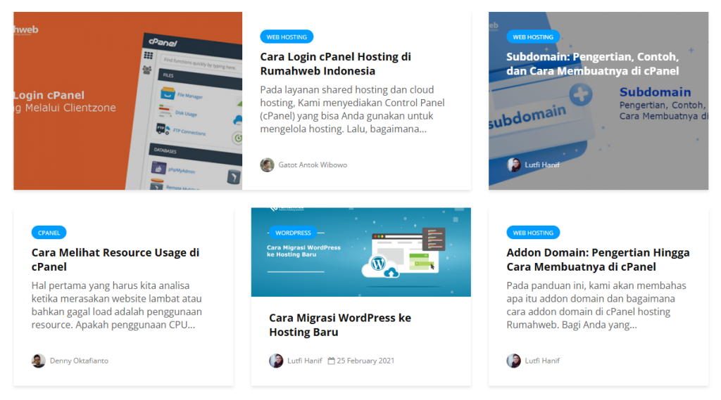 Contoh WordPress Post Excerpts