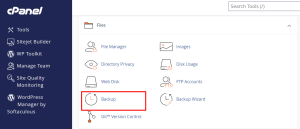 menu backup di cpanel | Rumahweb Journal