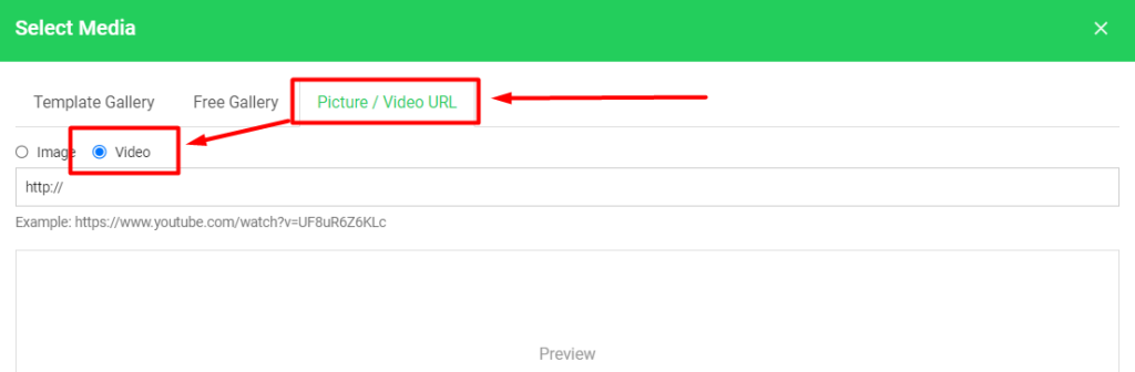 pilih picture/video url