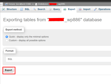 proses export database | Rumahweb Journal