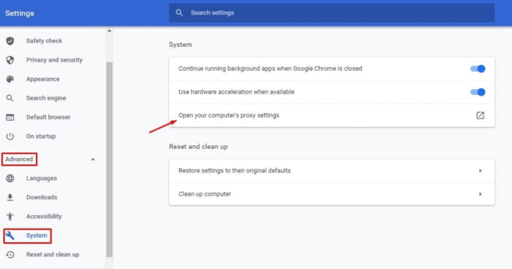 setting proxy di chrome | Rumahweb Journal