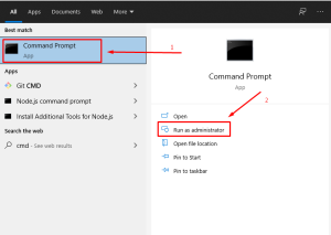 gambar 1 - Cara buka CMD Command Prompt Windows