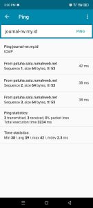 ping di android