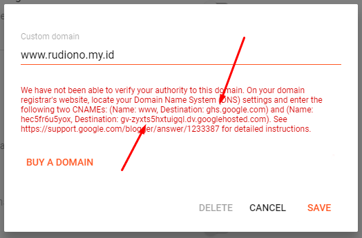 dns yang perlu dibuat