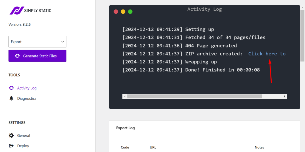 Hasil Generate File WordPress menjadi static sites html