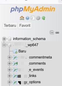database di phpmyadmin | Rumahweb Journal