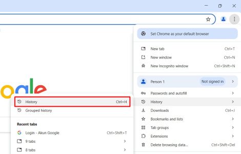 history_google_chrome | Rumahweb Journal