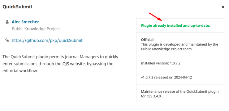 install plugin di ojs berhasil | Rumahweb Journal