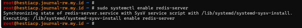 aktifkan redis server