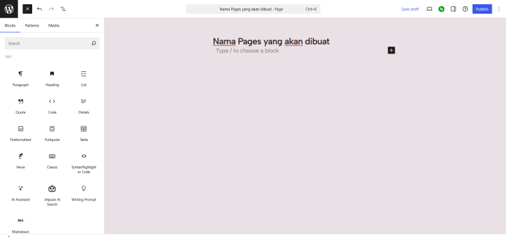 membuat pages 2 | Rumahweb Journal