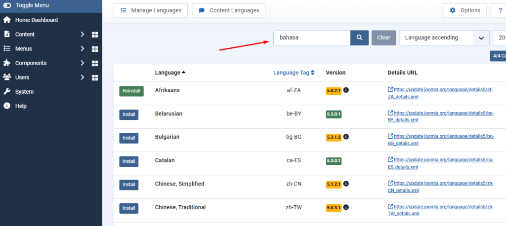 cari Bahasa Indonesia