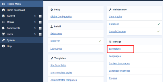 Manage Extensions | Rumahweb Journal