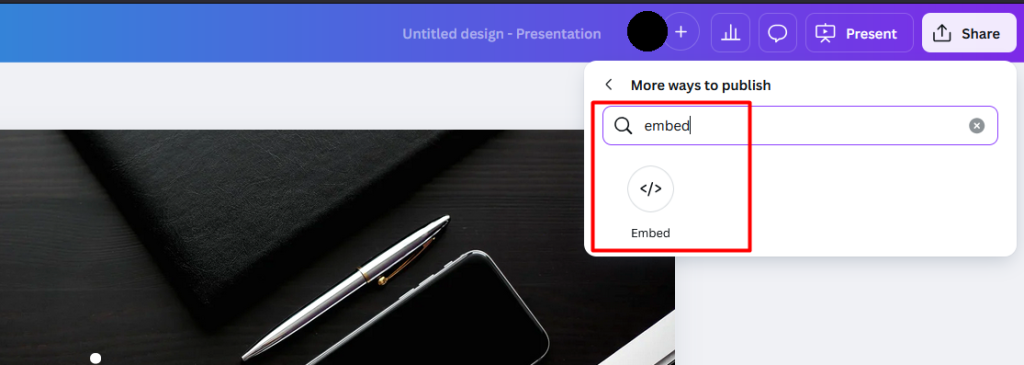 Embed desain Canva 2