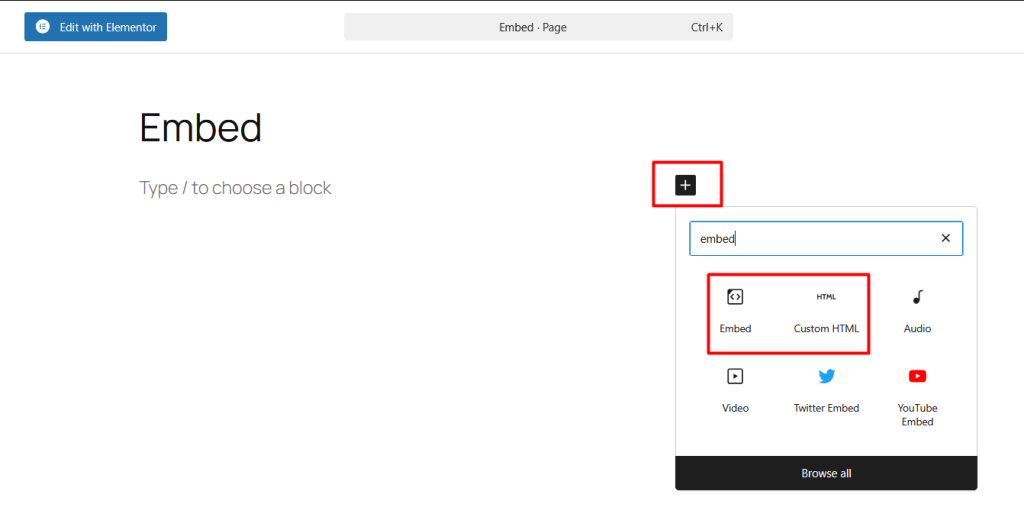 Embed desain Canva gutenberg