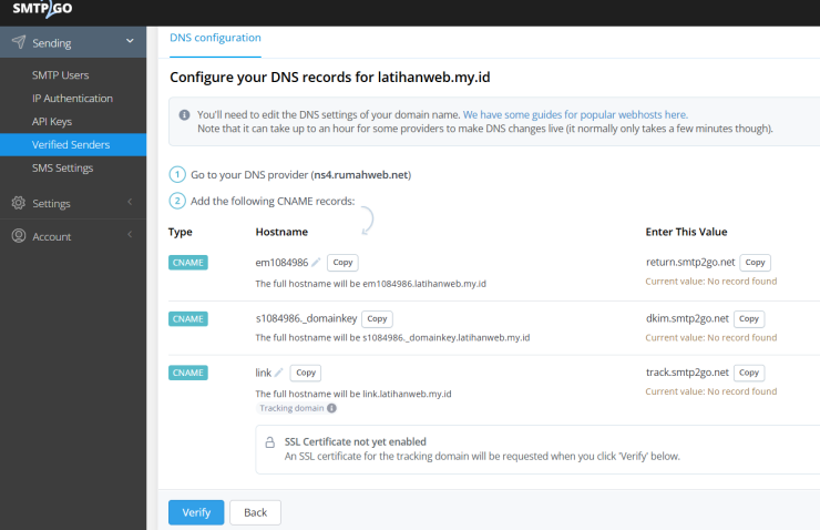 Cara Setting SMTP2GO Pada Domain – Rumahweb Journal