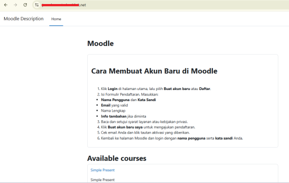 Halaman Utama Moodle | Rumahweb Journal