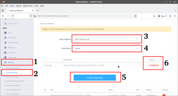 cyberpanel-backup-02 | Rumahweb Journal