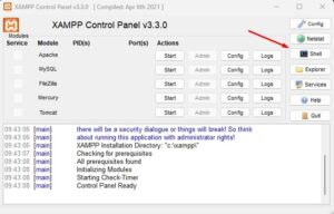 XAMPP Control Panel | Rumahweb Journal