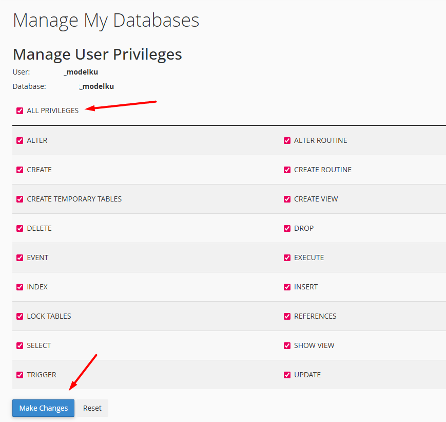 membuat database di cpanel 4