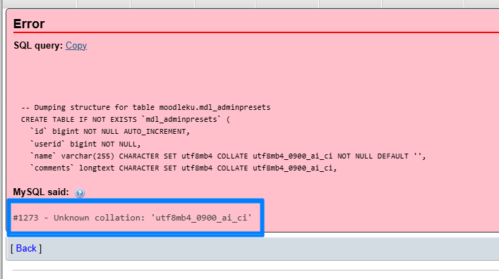 error karena collacation