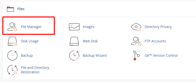 file manager cpanel
