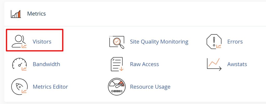 Cek Pengunjung Website Dari cPanel - Menu visitor